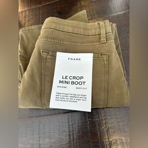 Frame Denim Le Crop Mini Boot in Brown